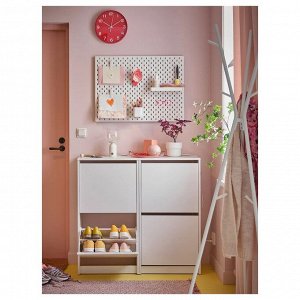 SKÅDIS, SKÅDIS, Комбинация, доска с органайзерами, белая, 76x56 см