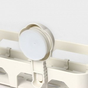 Полка на вакуумных присосках, 30x13x16 см, цвет белый