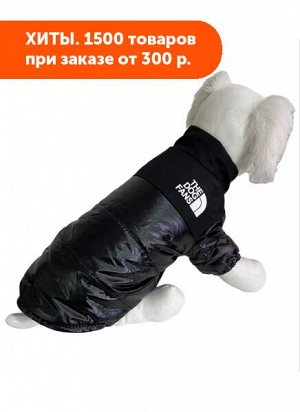 Куртка "Dog Fans"черная р-р S подкладка флис ДС 30см Pet Fashion