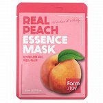 Тканевая маска для лица FARMSTAY REAL PEACH ESSENCE MASK