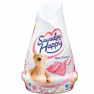 Освежитель воздуха для комнаты Sawaday Happy «Baby Powder» (гелевый) 120 г / 15