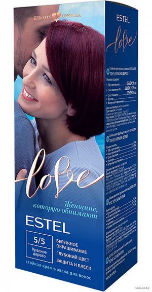 EL5/5 Стойкая крем-краска  для волос ESTEL LOVE тон 5/5  Красное дерево