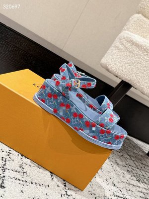 Босоножки женские джинсовые