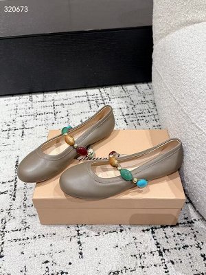 Балетки женские кожаные