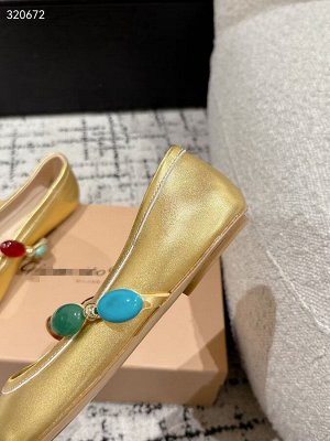 Балетки женские кожаные