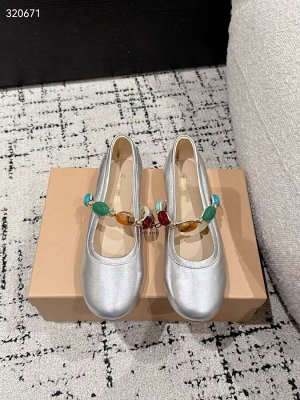 Балетки женские кожаные