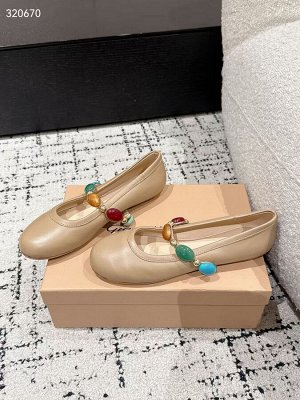 Балетки женские кожаные