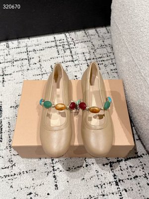 Балетки женские кожаные