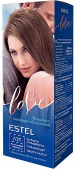 EL7/71 Стойкая крем-краска  для волос ESTEL LOVE тон 7/71 Коричневый перламутр