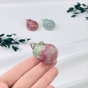 Фигурка Кошка из Флюорита