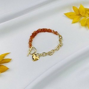 Браслет из Солнечного камня с цепочкой