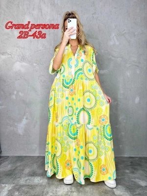 Женское платье. Ткань штапель Размер: 3XL(50-52), 4Xl(52-54), 5XL(54-56), 6XL(56-58)