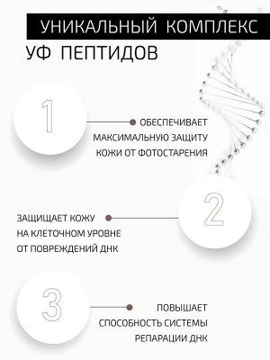 Солнцезащитный крем SPF-50 увлажняющий с УФ пептидами для лица и тела