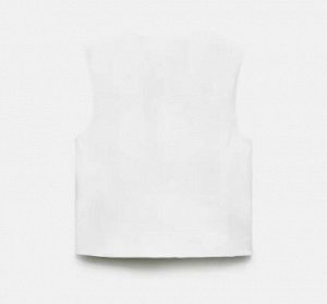 Жилет из 100% льна zara