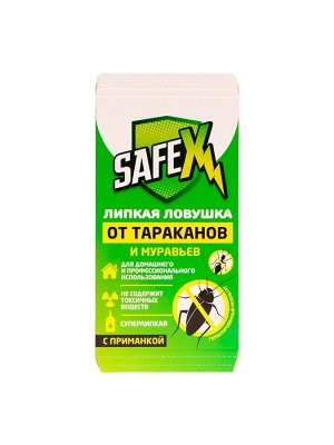 Ловушка-домик клеевая с приманкой, от тараканов и муравьев SAFEX, 3 шт