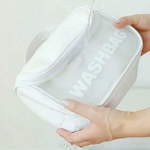 Kristaller Косметичка женская Washbag zippered envelope, белый
