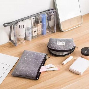 Kristaller Набор косметичек Handmade 3 in 1, серый