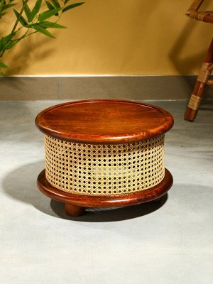 Столик кофейный 40х40х25 см, манговое дерево, коричневый