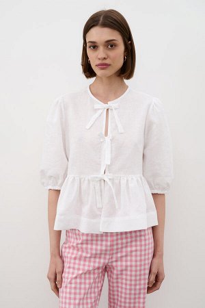 Брюки  TR2535_Pink/Розовый, белый