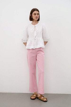 Брюки  TR2535_Pink/Розовый, белый