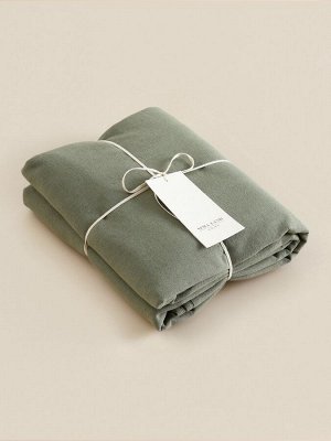 Пододеяльник SL Home Linen collection 150*220 см , цв.зелёный, лён30%/хлопок70%
