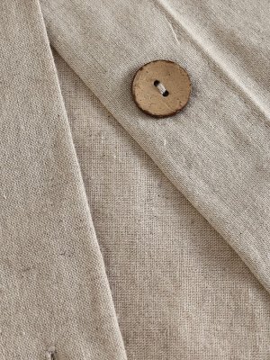 Пододеяльник SL Home Linen collection 150*220 см , цв.бежевый, лён30%/хлопок70%