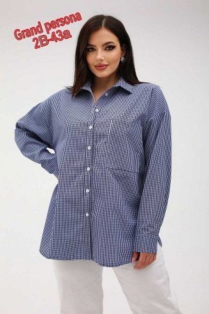 Женская рубашка. Ткань: Хлопок Размер XL-46-48-50, XXL-52-54-56, XXXL-58-60-62