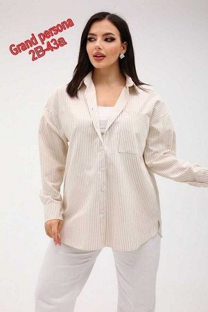 Женская рубашка. Ткань: Хлопок Размер XL-46-48-50, XXL-52-54-56, XXXL-58-60-62