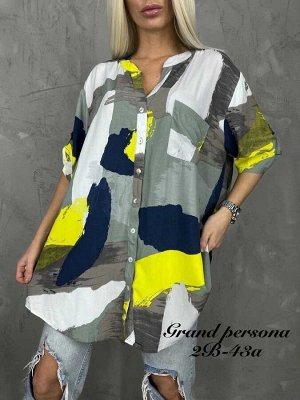 Женская рубашка. ?Ткань : Штапель ?размер 50-52(3xl),52-54(4xl),54-56(5xl) 56-58(6xl),58-60(7xl)