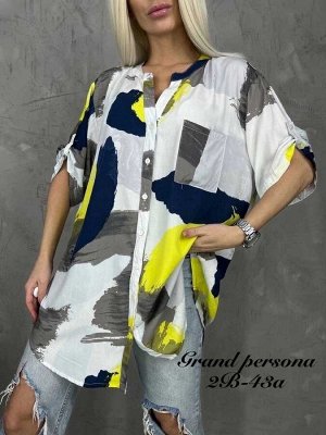 Женская рубашка. ?Ткань : Штапель ?размер 50-52(3xl),52-54(4xl),54-56(5xl) 56-58(6xl),58-60(7xl)