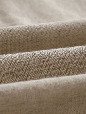 Простыня на резинке SL Home Linen collection 180*200+30 см , цв.бежевый, лён30%/хлопок70%