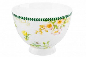 Чайный набор 12 пр. "Лимоны" на ножке, NEW BONE CHINA, 300 мл, 12,5x9,5x7 см