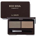 Пудра для бровей The Saem Eco Soul EyeBrow Kit (№02 Gray Brown), 5 г