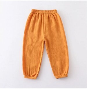 Штаны детские из муслина на резинке / муслиновые брюки детские