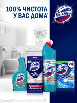 Доместос Сила 5в1 блок для унитаза Ледяная магнолия, защита от микробов и налета 3 х 55 г