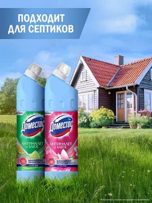 Доместос Чистящее средство для унитаза Освежающий цитрус антиналет и блеск, универсальный гель, 750 мл