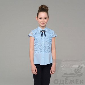 533-1 Блузка для девочки с коротким рукавом