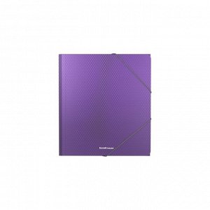 Папка на резинке А5+, 550 мкм, ErichKrause Diagonal Vivid, корешок 5 мм, до 300 листов, микс