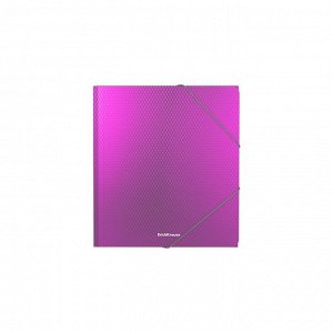 Папка на резинке А5+, 550 мкм, ErichKrause Diagonal Vivid, корешок 5 мм, до 300 листов, микс