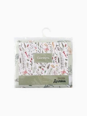 Скатерть Доляна Divine day 146x110 см, рогожка 164 г/м², 100% хлопок