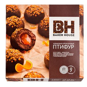 пирожное-мини ВН ПТИФУР КАРАМЕЛЬНО-АПЕЛЬСИНОВЫЙ 225 г 1/10