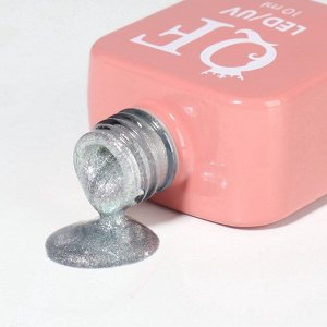 Гель лак для ногтей, кошачий глаз, трехфазный, 10 мл, LED/UV, серебристый (57)