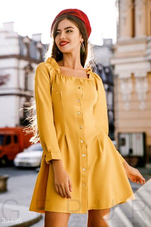 Платье медового желтого цвета