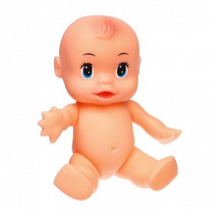Пупс для купания с ванночкой, резиновые игрушки с пищалкой, лейка, набор 10 шт., Крошка Я