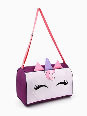 NAZAMOK KIDS Сумка детская спортивная для девочки «Единорог», 40x21x24 см, сиреневая