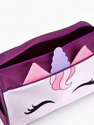 NAZAMOK KIDS Сумка детская спортивная для девочки «Единорог», 40x21x24 см, сиреневая