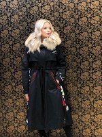 Арт. 26791 Парки с мехом степной лисицы утеплены мехом бобрика