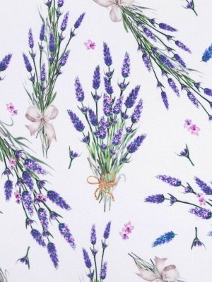 Этель Комплект штор для кухни с подхватами Lavender, 145x180 см-2 шт., 100% п/э