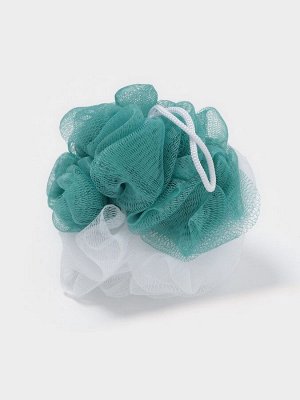 Мочалка для тела Доляна, 10x10x9 см, двухцветная, 40 гр, цвет МИКС
