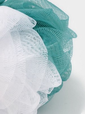 Мочалка для тела Доляна, 10x10x9 см, двухцветная, 40 гр, цвет МИКС